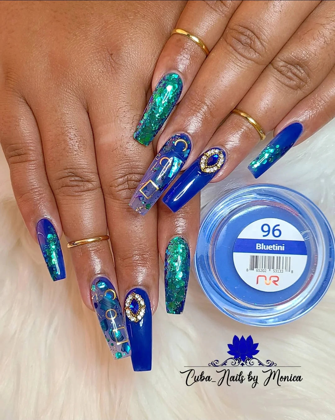 Trio Dip/Acrylic Powder 096 Bluetini