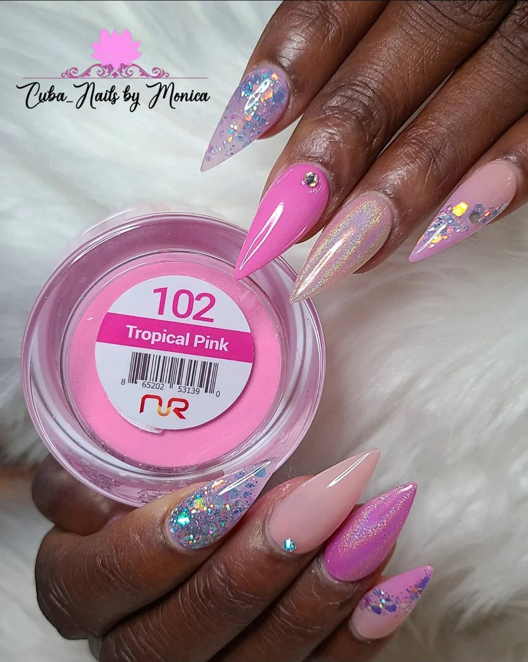 Trio Dip/Acrylic Powder 102 Tropical Pink
