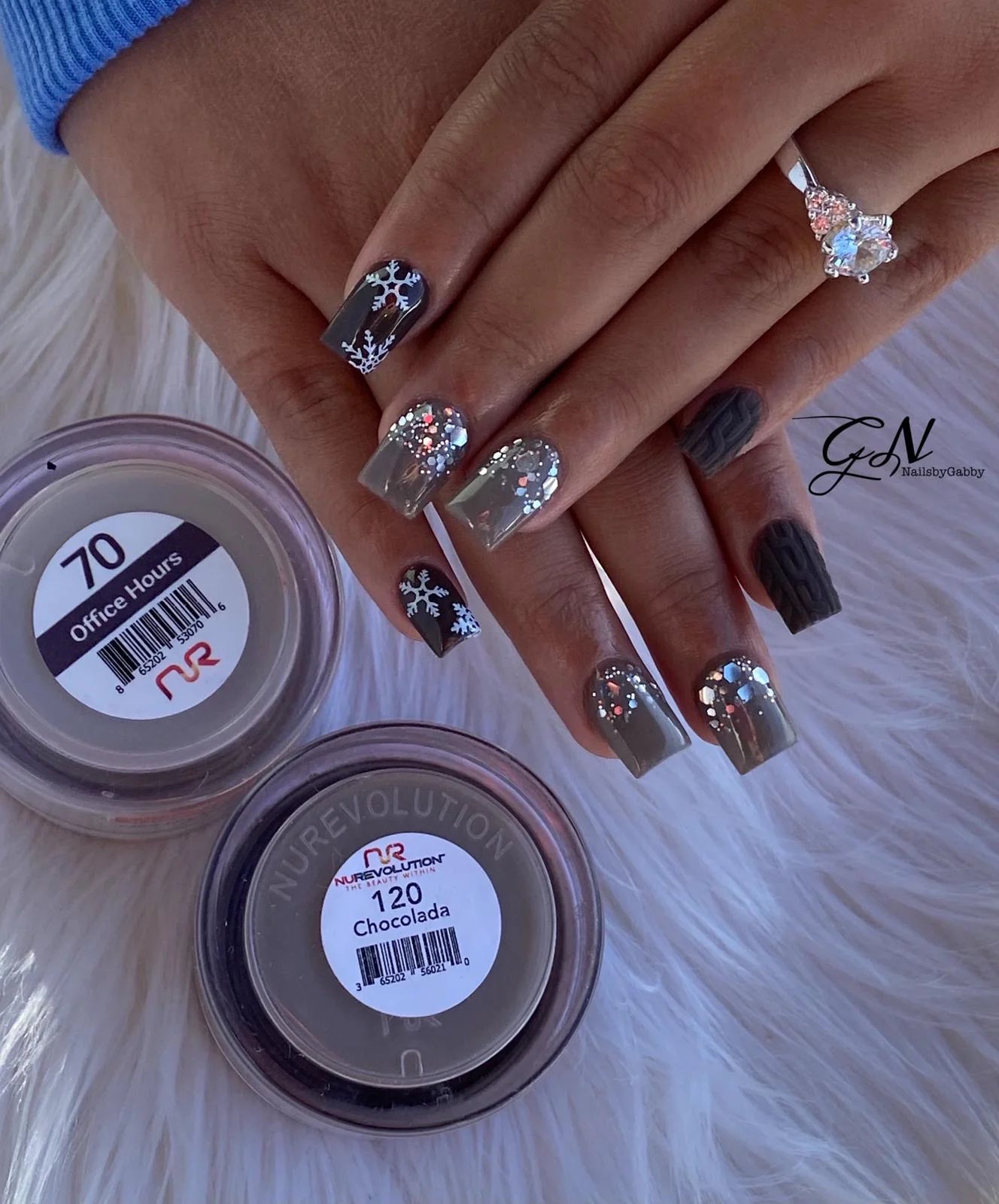 Trio Dip/Acrylic Powder 120 Chocolada