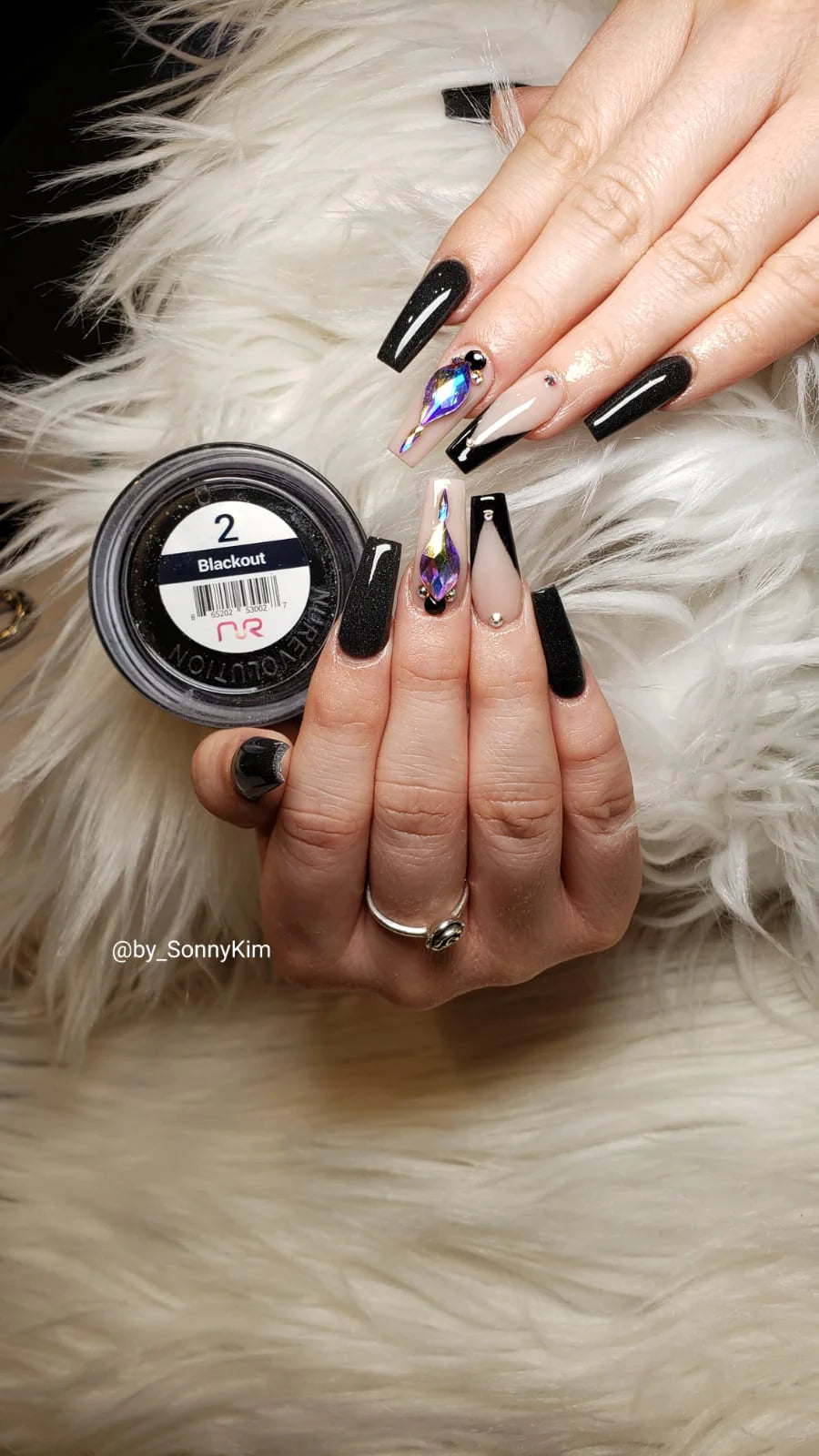 Trio Dip/Acrylic Powder 002 Blackout