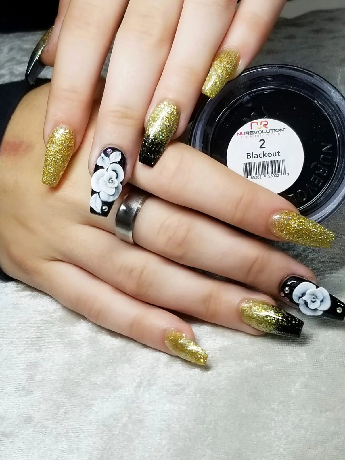 Trio Dip/Acrylic Powder 002 Blackout
