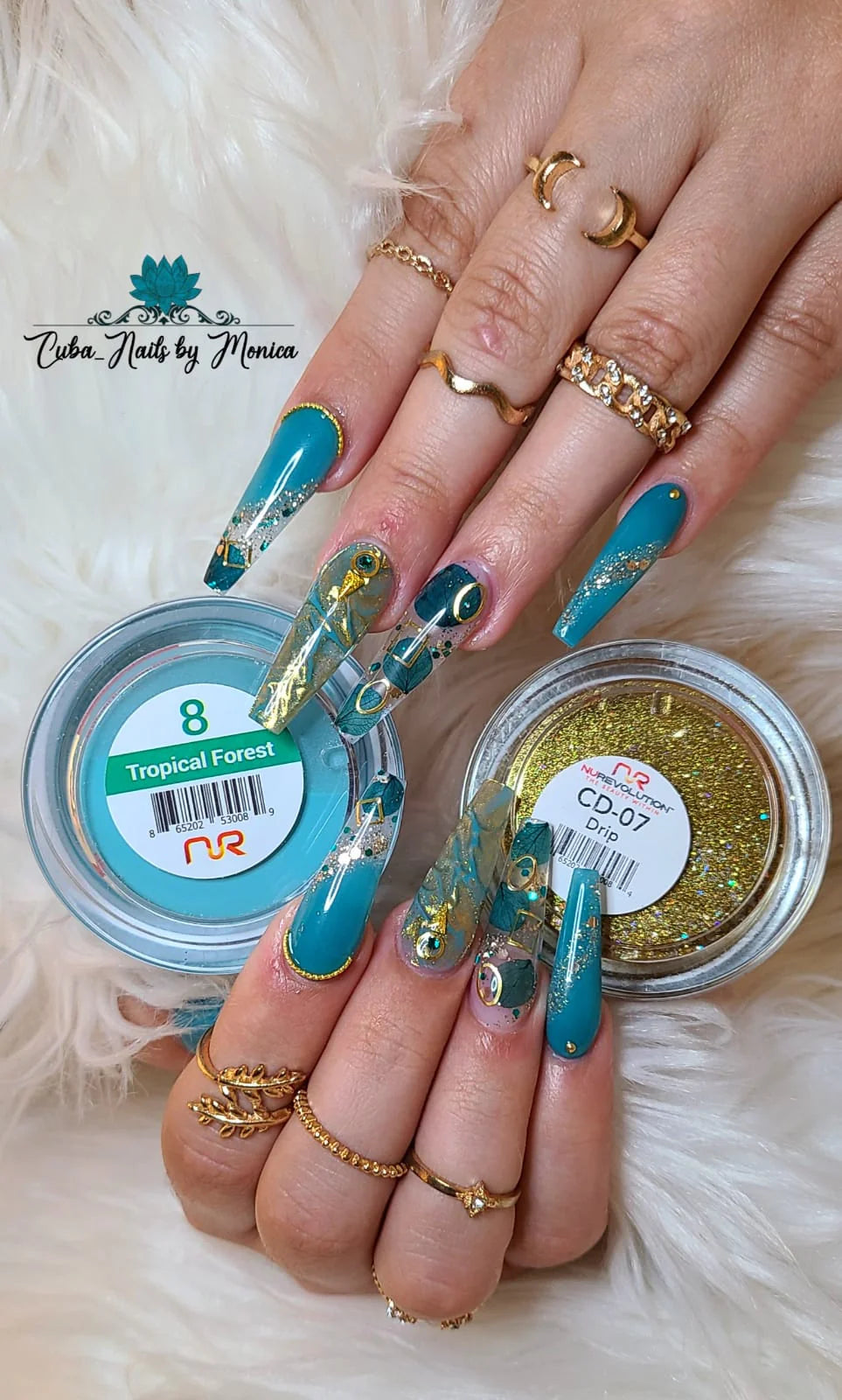 Trio Dip/Acrylic Powder 008 Tropical Forest