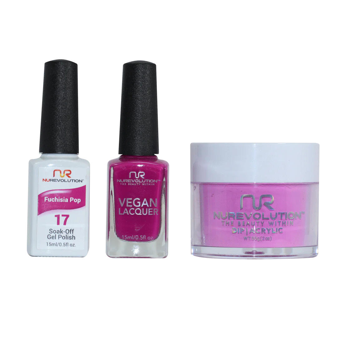 Trio set 017 Fuchsia Pop