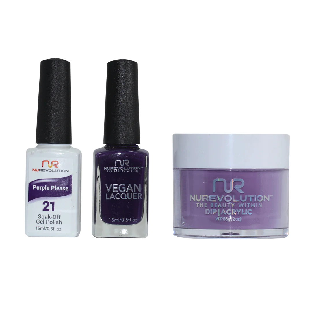 Trio set 021 Purple Please