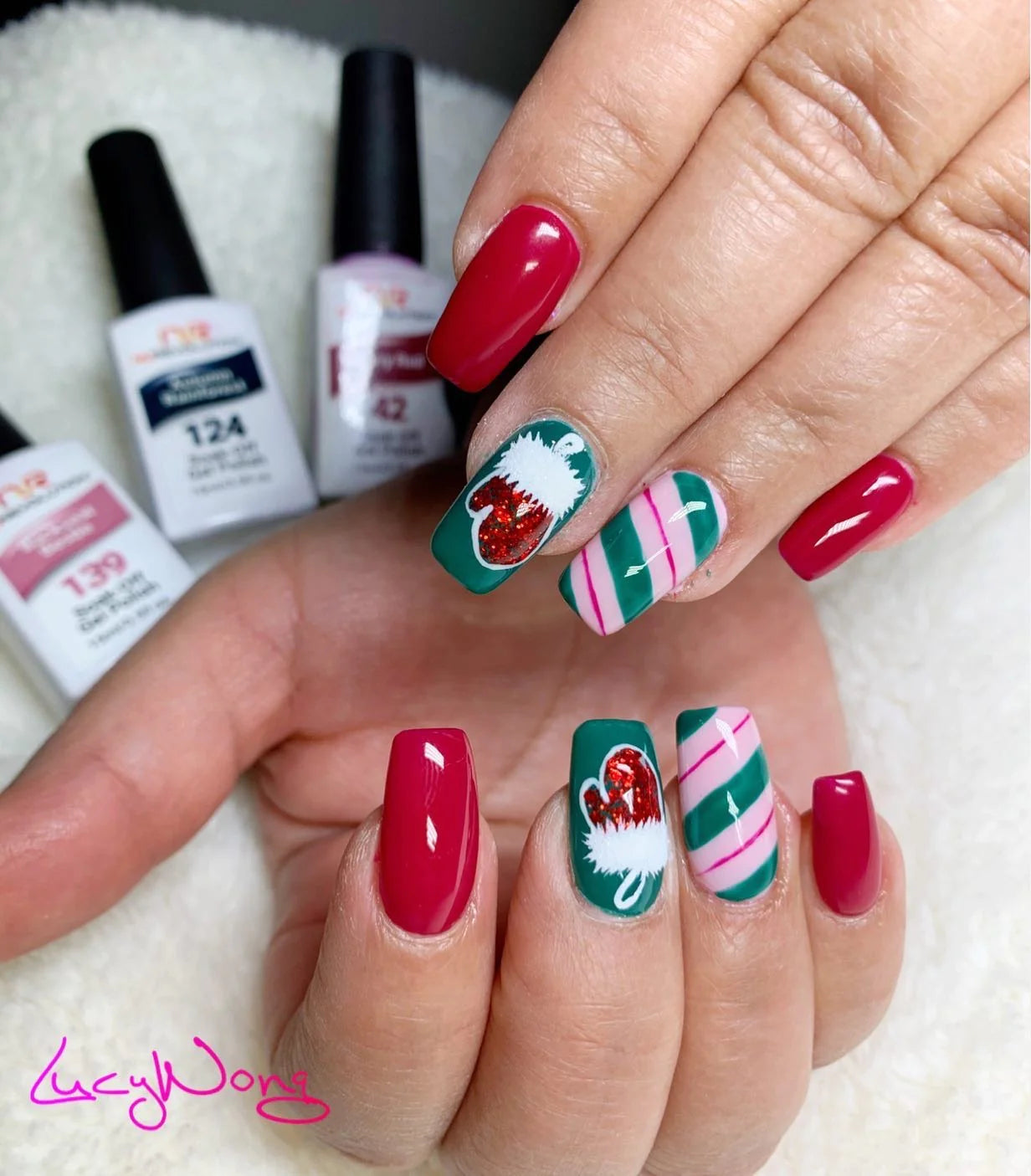 Trio set 042 Berry Red
