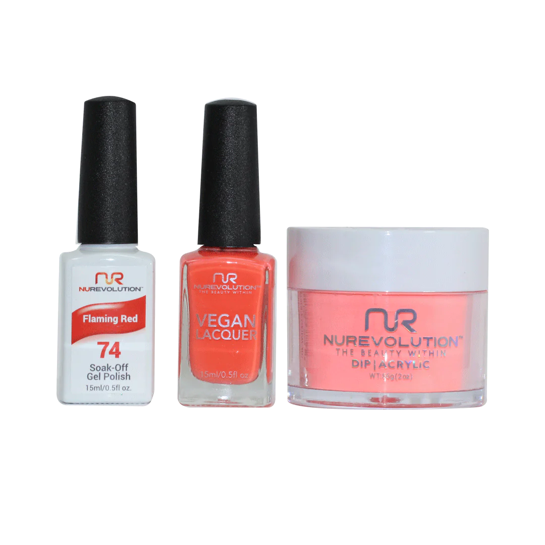 Trio set 074 Flaming Red