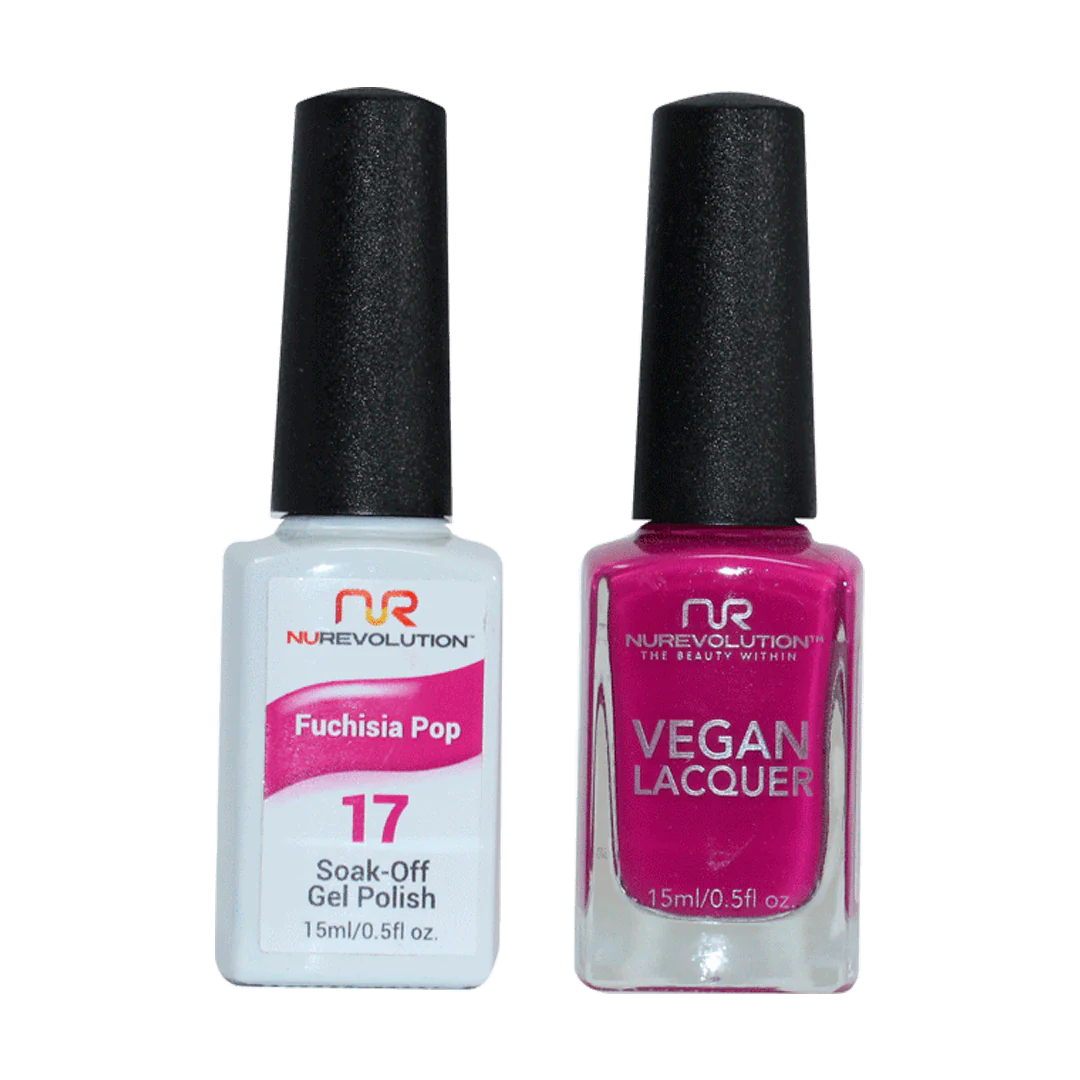 Trio Duo Gel & Lacquer 017 Fuchisia Pop