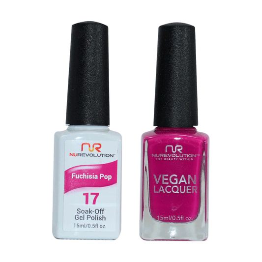 Trio Duo Gel & Lacquer 017 Fuchisia Pop